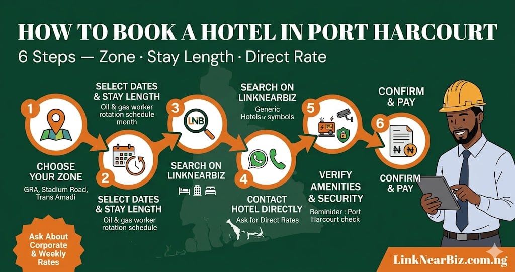 How to book a hotel in Port Harcourt Nigeria — 6 step booking guide