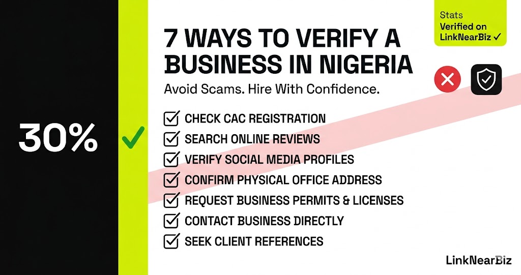 How to choose a trusted local business in Nigeria — 7-point verification checklist