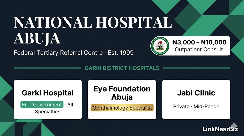 hospitals in garki abuja national hospital garki hospital specialist clinics 2026