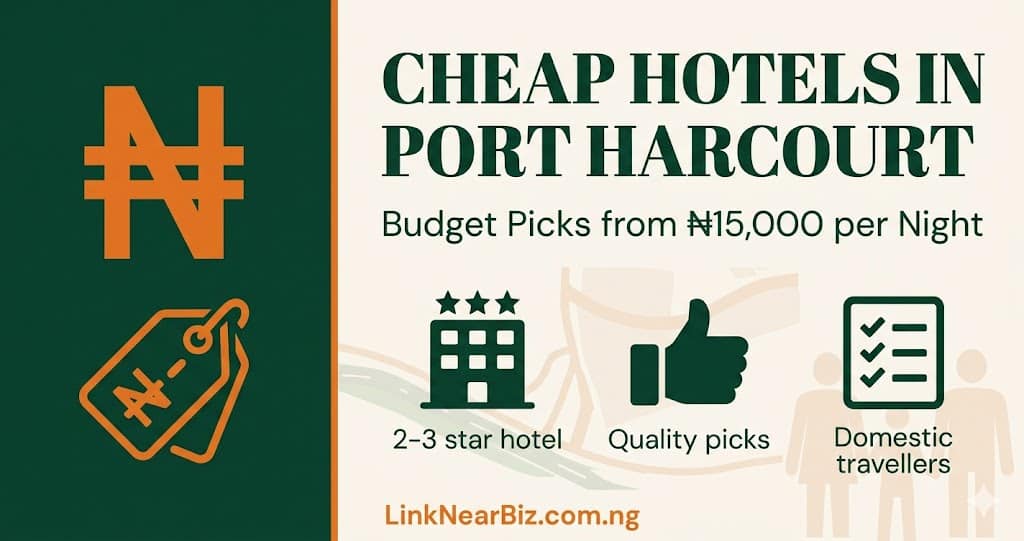 Cheap hotels in Port Harcourt — budget accommodation from ₦15,000 per night